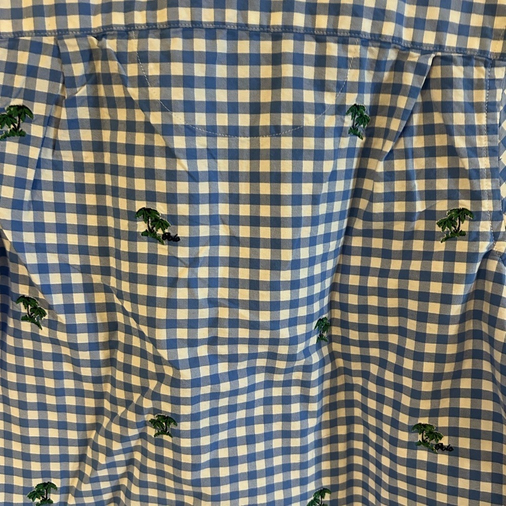 Polo by Ralph Lauren Blue and Green Casual Button Down Shirt Size 14-16 - Picture 4 of 13